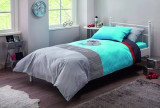 Set lenjerie de pat pentru o persoana Young, Biconcept Blue (160x220 Cm), &Ccedil;ilek, Bumbac, Cilek