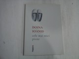 CELE MAI MICI PROZE - DOINA IOANID