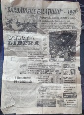 Viata Libera, ziar Galati din 1 Decembrie 1998, 4 pagini format mare foto