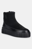 Gant bocanci de piele Snowmont culoarea negru, 31543097