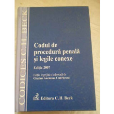 Codul De Procedura Penala Si Legile Conexe - G.a. Cudritescu ,268136