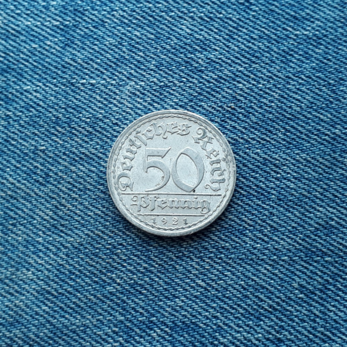 50 Pfennig 1921 A Germania Deutsches Reich