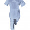 Costum Medical Pe Stil, Albastru Deschis, Model Sanda - 2XL, 4XL