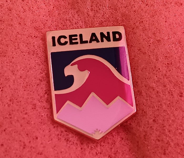 QW9 N5 51 - insigna - tematica hochei - Federatia de hochei pe ghiata din Islanda