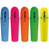 Evidențiator Text Milan Albastru, V&acirc;rf 2.5mm, Pigment Intens - Calitate Superioară