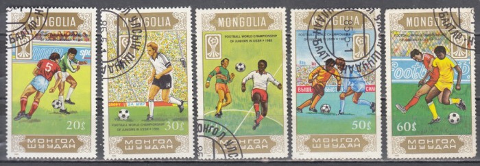 A12 S4 10 - Timbre foarte vechi - Mongolia - fotbal