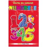 Numerele - Carte de colorat