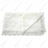 Servetel traditional din bumbac 45&times;25 CM Alb
