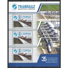 Romania 2009 Mi 6399 bl 453 MNH - LP 1848a Transgaz - 35 de ani