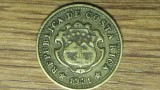 Costa Rica - moneda de colectie - 5 centimos 1938 GCR - cu literele C si R in stele, greu de gasit