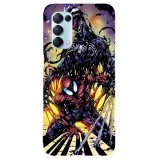 Husa compatibila cu Oppo Find X2 Pro model Venom vs spiderman, Silicon, TPU, Viceversa, Transparent, Carcasa