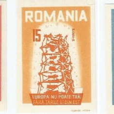 Spania/Romania, Exil romanesc., em. a VII-a, Europa 1956, ned., 1956, MNH