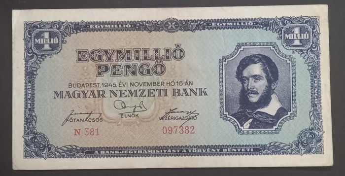 Ungaria, 1.000.000 Pengo 1945.