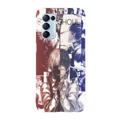 Husa compatibila cu Oppo A72, Viceversa, model Half Ghoul Tokyo Ghoul, Silicon, TPU foto