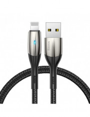 Cablu Date si Incarcare Baseus Lightning Led 2.4A 1 m Fast Charging pentru Apple iPhone, iPad, iPod foto