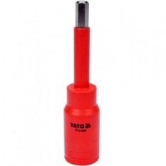 Bit hexagonal izolat 8x120 mm cu adaptor 1/2&rdquo;, Yato YT-21088