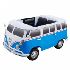 Masinuta electrica pentru copii VW Samba Bus 2x45W, 2 scaune #Albastru foto