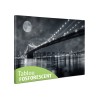 Tablou Canvas Fosforescent Brooklyn Bridge 30x20 cm - Decoratiune Perete Luminoasa, Efect Noapte, Cadou Original