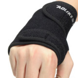 Cumpara ieftin Bandaj pentru protectie articulatie mana, AOLIKES, pentru activitati sportive, negru, onesize, unisex