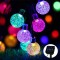 Ghirlanda luminoasa solara de craciun, cu 50 Globuri LED-uri multicolore