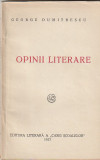 GEORGE DUMITRESCU - OPINII LITERARE ( 1927 )