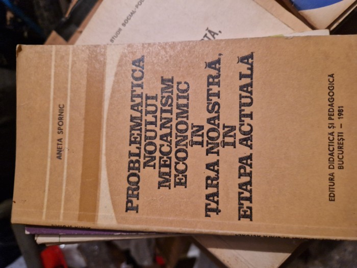 Problematica noului mecanism economic vintage