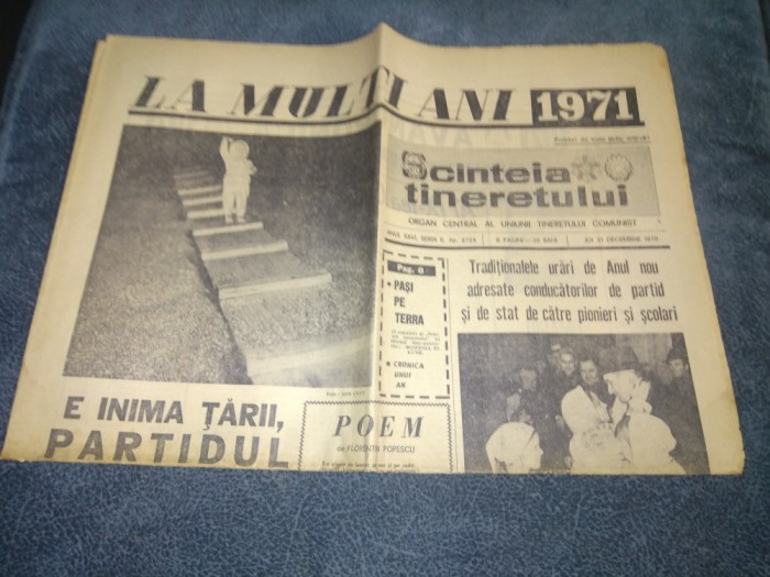 ZIARUL SCANTEIA TINERETULUI 31 DECEMBRIE 1970