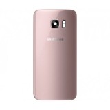 Capac Baterie cu geam camera / blitz , Samsung Galaxy S7 G930 Rose-Gold Original Swap.A