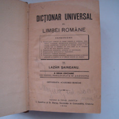 Dictionar universal al limbei romane - Lazar Saineanu (1908, a doua editie)