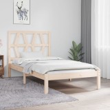 Cadru de pat single, 90x190 cm, lemn masiv de pin