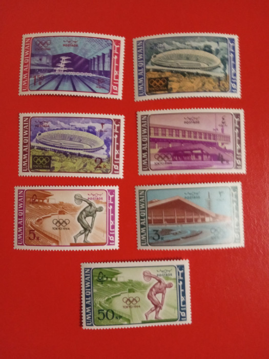 UMM AL QIWAIN, SPORT TOKYO - SERIE COMPLETĂ MNH