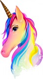 Cumpara ieftin Sticker decorativ, Unicorn, Multicolor, 90 cm, 10294ST, Oem