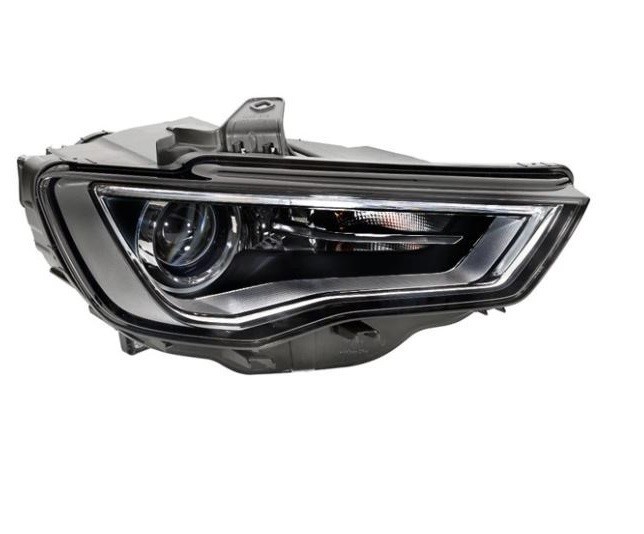 Far Audi A3 (8v), 06.2012-07.2016 Model Sedan, fata, Dreapta, bi-xenon; cu LED daytime running light; D3S+LED+PSY24W; electric; negru; fara unitate c