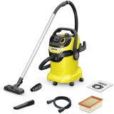 Aspirator umed-uscat Karcher WD 6 P V-25/8/22/T, 1.628-313.0, Aspirare umeda si uscata, rezervor de 25 L, furtun de 2.2 m , 1300 W, functie de suflare