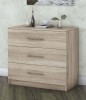 Comoda Sonoma cu 3 sertare, 90x82x45 cm, Pal melaminat, culoare lemn