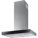 Hota decorativa Samsung NK24N5703BS/UR, Putere de absorbite 722 mc/h, Power Ventilation System, Auto conectivity, Lumina LED, 60 cm, Negru/Inox