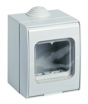 Vimar Doza PT etansa, 2 module, IP55, 65x68x83mm - 8007352089228 foto