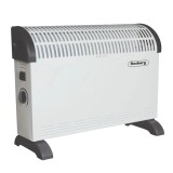 Convector Rosberg, 2000 W, 3 nivele, termostat, consum redus, Alb