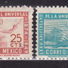 MEXIC 1949 ANIVERSARI 75 ANI U.P.U. SERIE MNH