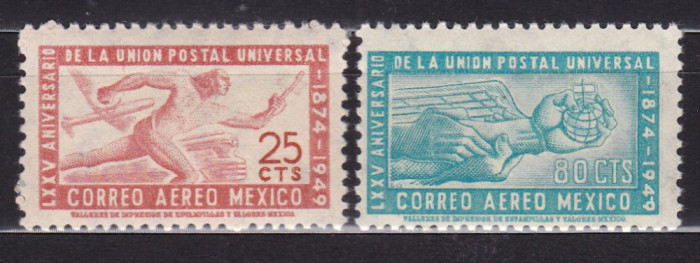 MEXIC 1949 ANIVERSARI 75 ANI U.P.U. SERIE MNH