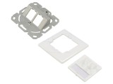 Soclu de perete Goobay RJ45 alb dublu 8p8c cod 95902