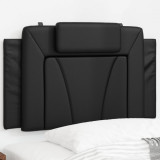 VidaXL Pernă pentru tăblie pat, negru, 90 cm, piele artificială