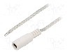 Cablu alimentare DC, cabluri, DC 5,5/2,5 soclu, transparent, 2m, BQ CABLE - DC.CAB.8410.0200