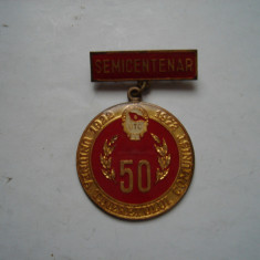 Insigna semicentenar UTC 1922-1972