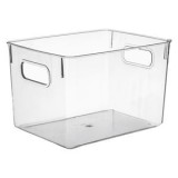 Cutie Organizator pentru Frigider și Congelator din Plastic Transparent cu Maner, CMCLASS