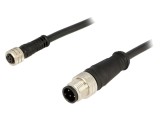 Cablu senzori automatizări M12-M8 PIN 4 2m mufe