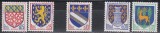 Franta 1962, 1963, 1964 - Steme ale oraselor, 3 Serii, MNH, Nestampilat