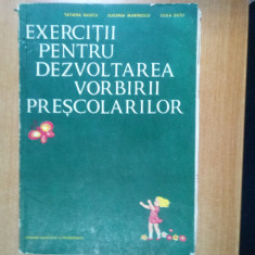 EXERCITII PENTRU DEZVOLTAREA VORBIRII PRESCOLARILOR- TATIANA BADICA, 1979
