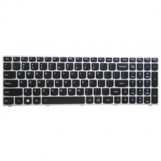 Tastatura Laptop Lenovo B50-45 Silver iluminata US foto