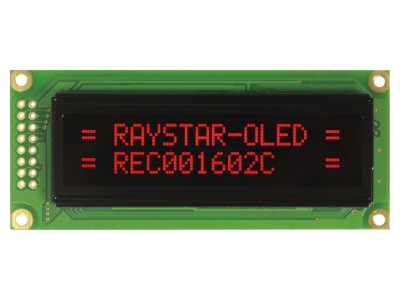 Afişaj OLED alfanumeric 16x2 roşu foto